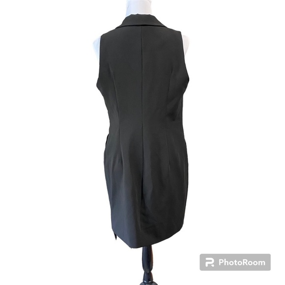 GIANNI Bini Stephanie black dress sleeveless NWT size large - Picture 5 of 14